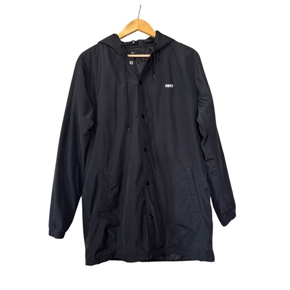 Obey Singford II Men's stadium parka Jacket Black